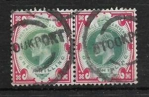 GB, K EDVII 1/- PAR USADO NEGRO Y CARMÍN BUEN COLOR - Imagen 1 de 1