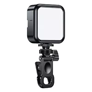 Mini Rechargeable Ring Light Clip On Make Up Selfie Vlog Light For Phone USB - Picture 1 of 12