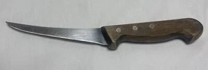 Vintage Giesser GERMANY  Carving Utility Knife Wooden Handle 6" blade Stainless - Picture 1 of 12