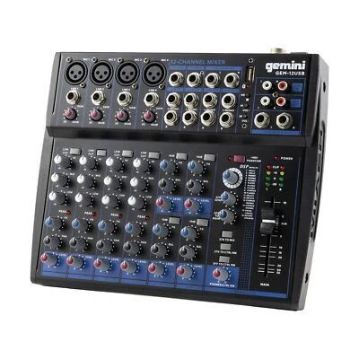 Gemini Sound GEM-12USB | 12-Channel Professional Bluetooth Audio Mixer with O... - Image 1 of 4