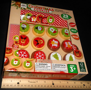 $ 12 OFF ~NEW Christmas Slice-and-Bake Wooden Cookie Play Food Set, Pretend Play