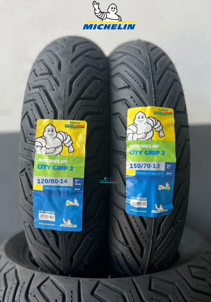 Paar Michelin 120/80-14+150/70-13 City Grip 2 DOT / Jahr 2025 Reifen Roller Ne - Bild 1 von 4