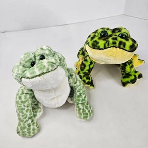 Ganz Webkinz Spotted Frog HM142 BullFrog HM114 Plush Stuffed Animal Toy NO CODE - Picture 1 of 13