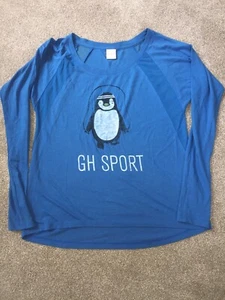 Lovely Gilly Hicks Blue Long Sleeve Gym Tee, Size Small, Excellent Condition - Picture 1 of 7