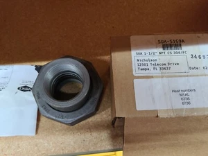 1 1/2" CIRCOR / NICHOLSON SUA-S1G9A Rohrverschraubung 1 1/2" Nicholson SP83 3000 LB - Bild 1 von 7