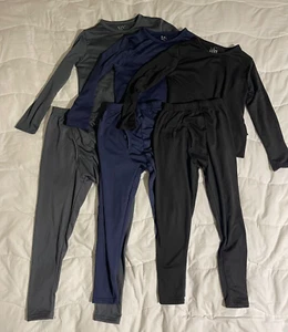 Lot of 3 Boys' Thermal Sets - Fleece Lined Base Layer, Cold Weather, Med (7-8) - Picture 1 of 6