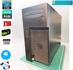 DELL Precision T3620-Intel Core i7 6700-3.40GHz-16GB-QUADRO K42200+WIFI- WIN10 - Photo 1/12