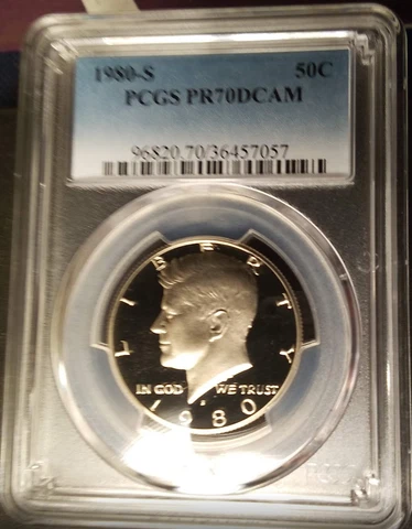 1980-S 50C KENNEDY HALF DOLLAR PCGS PR70DCAM LOW POP RARITY R3 HIGHEST GRADES Cover