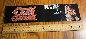 Ozzy Osbourne/ Bumper Sticker/ Circa 1982/ Original/ Diary of a Madman/ Unused