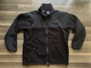 DSCP Polartec Fleece Jacket Mens Large Black Full Zip Military - Picture 1 of 6