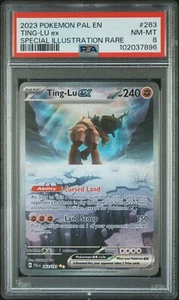 2023 POKEMON PAL EN-PALDEA EVOLVED SPECIAL ILLUSTRATION RARE TING-LU EX PSA 8 - Picture 1 of 2