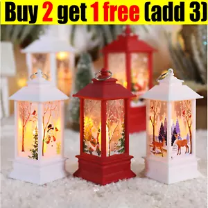 Outdoor Indoor Christmas Lantern Family Xmas Hanging LED Light Decor UK NEW - Picture 1 of 15