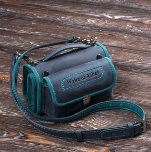 Borsa per tubi in pelle tubo rotolo pipa fumatore custodia regalo per pipa borsa da viaggio borsa per tubi - Foto 1 di 15