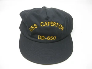 USS Caperton DD-650 - Vintage Trucker Hat Cap Snapback - FOAM DETERIORATING - Picture 1 of 3
