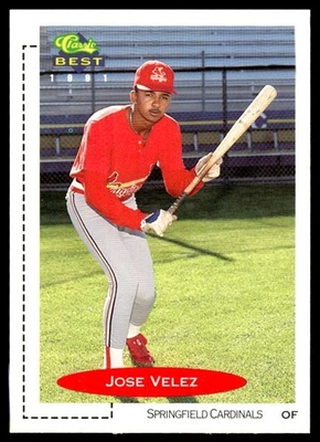 1991 Classic Best Jose Velez Springfield Cardinals #208 - Image 1 of 2