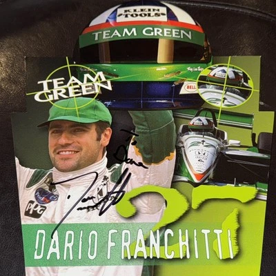 Fotografía informativa troquelada firmada autografiada por Dario Franchitti 8x10 Foto 1 de 3