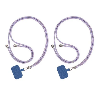 2 Kit Universal Phone Lanyard Case Cover Holder Sling Strap Neck Cord For iPhone - Image 1 of 4