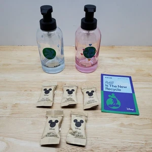 DISNEY X BLUELAND GLASS Soap Dispenser MINNIE MOUSE Iris Agave Foaming Hand Soap - Picture 1 of 7