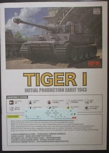 Rye Field 1/35 Scale Tiger I Initial Production - Decals from Kit No. 5075 - Picture 1 of 1