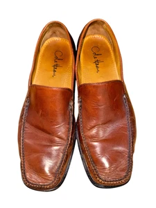 Scarpe mocassini Cole Haan UOMO 10,5 M USATI slip-on mocassini in pelle marrone/abbronzato - Foto 1 di 14