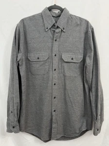 Camisa de franela pesada Lands End Direct Merchants para hombre M manga larga algodón - Imagen 1 de 8