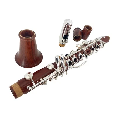 SIEMONICS Professional E Flat Clarinet Rosewood Eb Key Clarinet Good Sound Case 2 Barrels