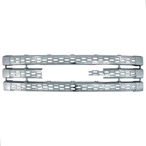 Grille Overlay for 2011-2014 GMC Sierra 2500/3500 WT/SLE/SLT [Chrome] - Picture 1 of 2