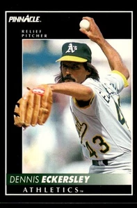 1992 Pinnacle #25 Dennis Eckersley - Picture 1 of 2