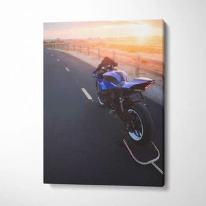 Yamaha R1 High Resolution Museum Quality Vertical Motorcycle Canvas Print #001 - Picture 1 of 13