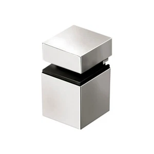 Bodenträger Glasbodenträger Glasbodenhalter Würfel Chrom - Bild 1 von 2