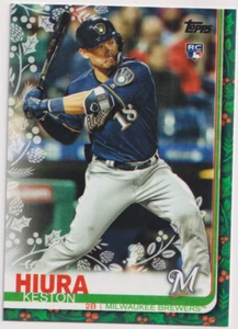 2019 Topps Holiday #HW43 Keston Hiura RC Milwaukee Brewers - Picture 1 of 2
