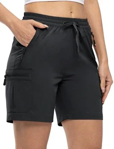 Women's Hiking Cargo Shorts Lightweight Quick Dry Athletic Summer Shorts Golf... - Picture 1 of 7
