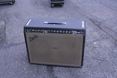 1965  FENDER TWINN REVERB GUITAR AMPLIFIER BLACK FACE WITH HISTORY - Image 1 of 4