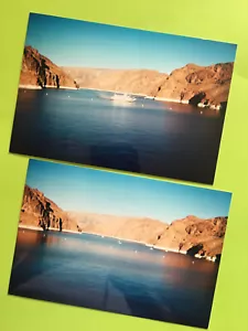 2 Vintage Fotos 4"" x 6"" Hochglanzdruck Bilder - HOOVER DAM - November 2000 - Bild 1 von 4