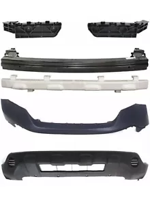 NEW 2007-2009 HONDA CRV FRONT BUMPER UPPER LOWER REBAR ABSORBER BRACKETS 6 PIECE - Picture 1 of 8