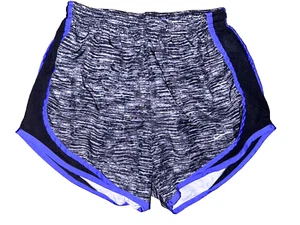 NIKE DRI-FIT Drawstring Running Gym Workout Shorts Size XS Purple, Black & Gray - Picture 1 of 3
