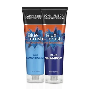 Set Of 2 John Frieda Blue Crush Shampoo & Conditioner for Brunettes 8.3 Fl Oz - Picture 1 of 4