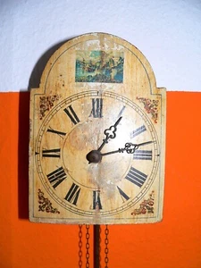 Schwarzwälder Lackschilderuhr ca 1870 #6579 - Bild 1 von 9