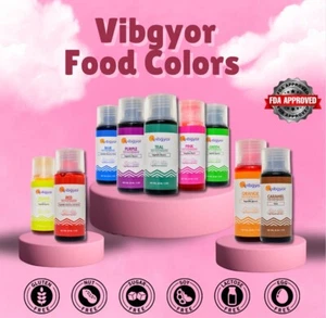 Gel Food Colors - Set of 9 Premium Gel Food Colors - 2 OZ Each Bottle - Picture 1 of 5