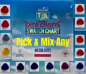 4x LA RICHE (Pick &mix Any) DIRECTIONS HAIR DYE SEMI PERMANENT COLOUR-Fast Post - Picture 1 of 24