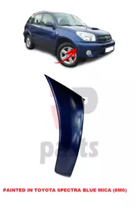PER TOYOTA RAV4 00-04 STAMPA PARAURTI ANTERIORE DIPINTO IN BLU MICA COLORE 8M6 DESTRO - Foto 1 di 5