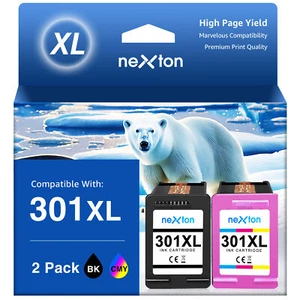 Druckerpatronen für HP 301 XL Deskjet 1050 2542 2050 A 3050 Envy 4500 4504 5530. - Bild 1 von 9