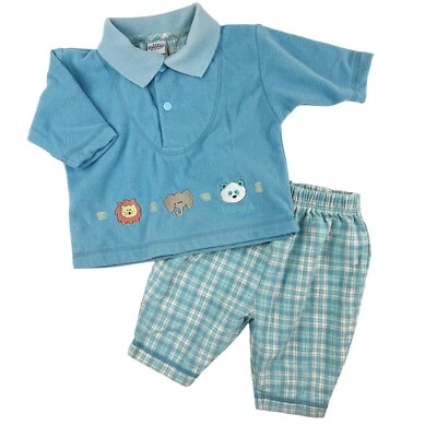De colección OshKosh B’gosh Pantalones a Cuadros Camisa a Juego Conjunto Talla 0-3 M Foto 1 de 4