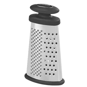 Grattugia Formaggio Acciaio Inox 3 Lati Noce Noce Noce Spezie Limone Agrumi Zenzero - Foto 1 di 3