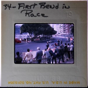 Vintage 35mm Slide Photo — 1968 Monaco Grand Prix — 34 First Bend in Race People - Picture 1 of 2