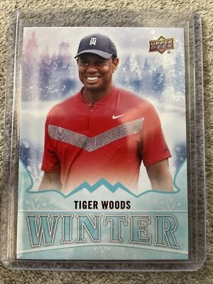 2019 Upper Deck Singles Day WINTER #W8 TIGER WOODS MASTERS GOLF CARD  - Image 1 of 2