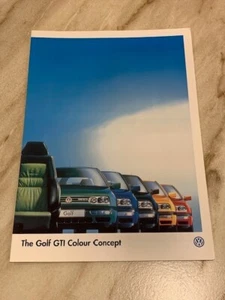 Volkswagen Golf GTI Colour Concept 1996 1997 Brochure - Picture 1 of 1
