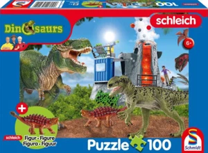 Schmidt Kinderpuzzle mit 1 Schleichfigur 56462 Dinosaurier der Urzeit - Bild 1 von 3