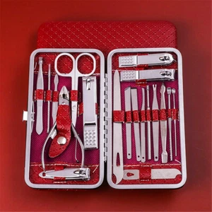 Nail Clipper Set Pedicure Scissor Tweezer Manicure Set Kit Stainless Steel Tool - Picture 1 of 13