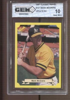 Mark Mcgwire 1987 actualización de viaje clásica #121 gema como nueva 10 radiocontrol Rookie Cardinals A's Foto 1 de 2
